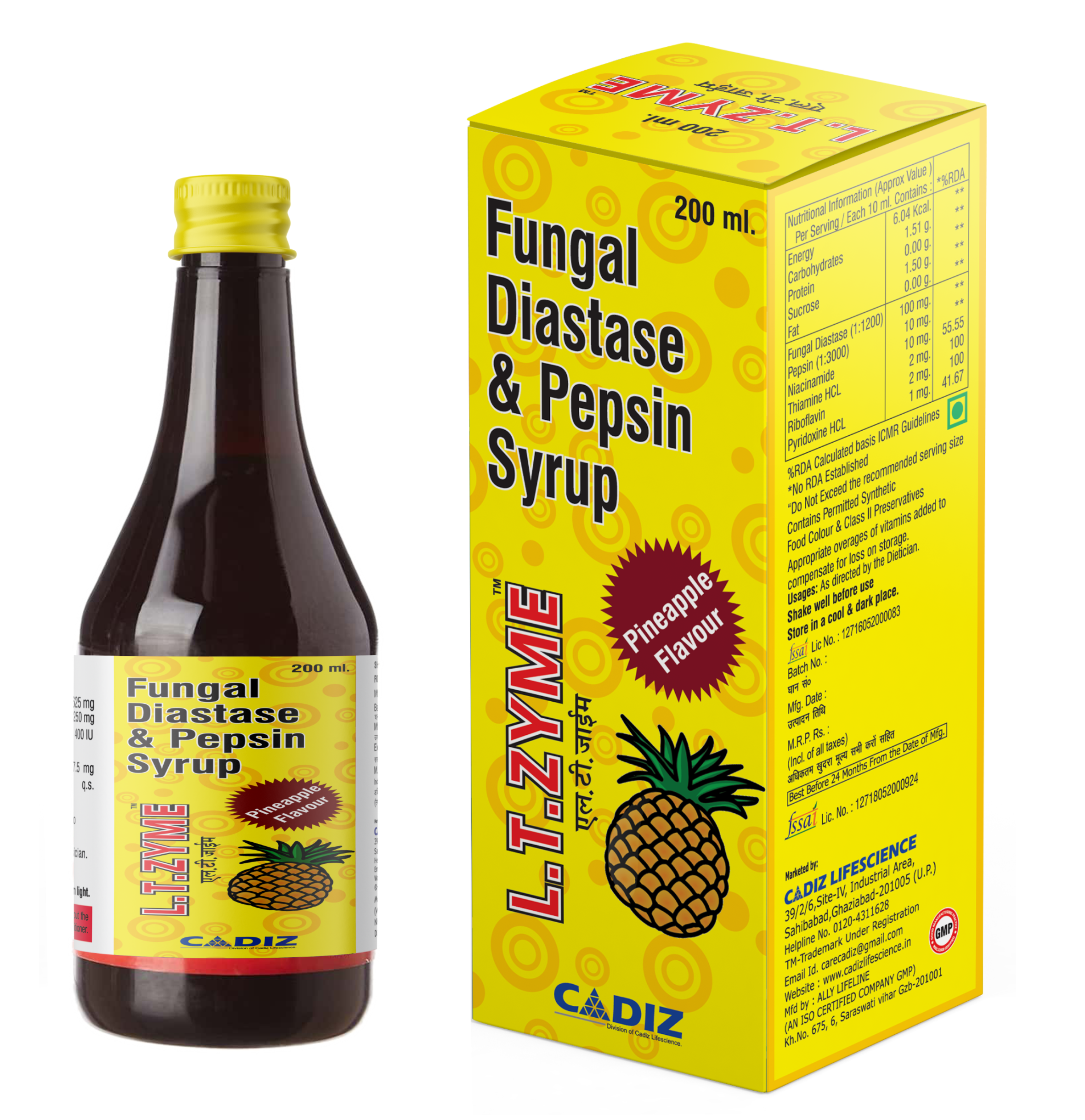 L.T. ZYME (Pineapple Flavours)